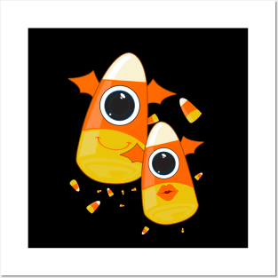 Candy Corn Monsters Posters and Art